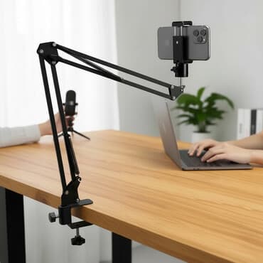 подставка под ресивер: Telefon tripod( tutacaq) satılır. Rəsm çəkmək, yemək videoları üçün — 1