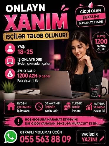 forklift operatoru: Çağrı mərkəzi operatoru tələb olunur, Yalnız qadınlar üçün, 18-29 yaş, Aylıq ödəniş — 1