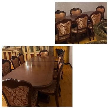 Açılan masa 8 stul 400azn. Ünvan Savalan (4433) aml — 1