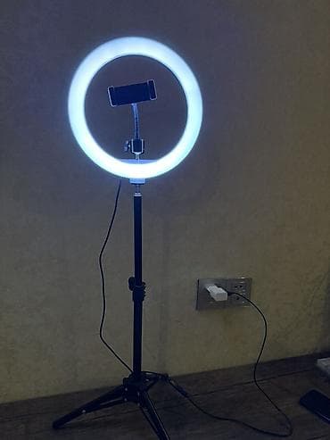 Fotokameralar: Halka LED işıq + tripod və telefon tutacağı - Halqa tipli LED işıq — 8