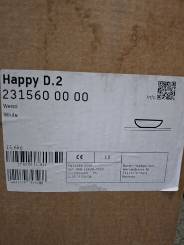 Digər santexnikalar: Duravit Happy D.2 231560 00 00 — 4