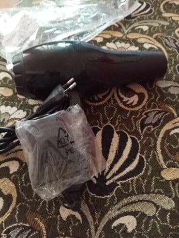 фен с вращающейся щеткой: Saç quruducu - Rəng: qara - Şəbəkə: 220V, Avropa tipli iki dişli fiş — 1