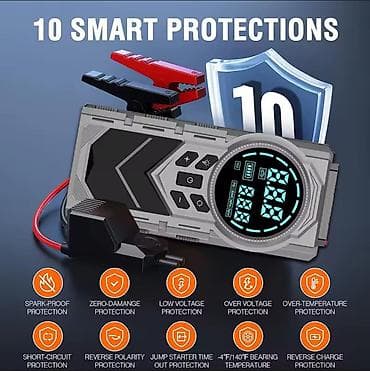 teker traktor: Avtomobil üçün çoxfunksiyalı Jump Starter + Kompressor Xüsusiyyətlər — 3
