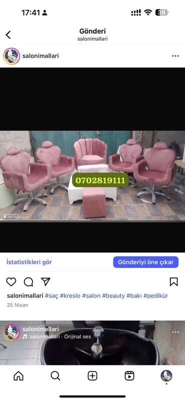 bərbər kreslosu satılır: Yeni, Saş kəsimi kreslosu — 1