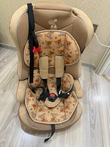 столики для автокресел: Uşaq avtomobil oturacağı - Rəng: bej/qəhvəyi, ayı fiqurlu naxışlı — 5