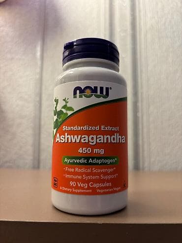 whey protein isolate: Məhsul: NOW Foods Ashwagandha – Standartlaşdırılmış Ekstrakt, 450 mq — 1