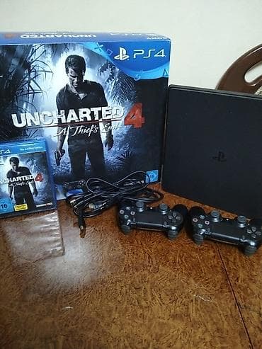 PlayStation 4 Slim Əla Vəziyyətdə Uncharted Dizaynlı Qutusu Və Bütün lalafo.az -da PlayStation 4 Slim Əla Vəziyyətdə Uncharted Dizaynlı Qutusu Və Bütün