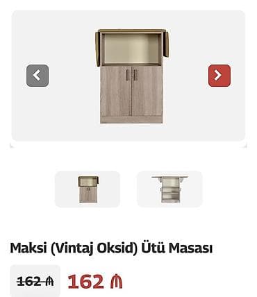 paltar qurudan asılqan: Maksi (Vintaj Oksid) Ütü Masası - Kompakt şkaf formasında dizayn — 1