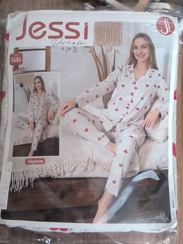 Qadın ayaqqabıları: Qadın pijama dəstləri – 100% pambıq 1) Over Sleep by Poleren – — 5