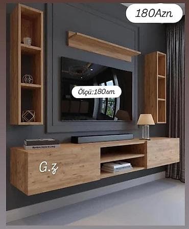 Düz TV altlığı, Polkalı, Laminat — 1