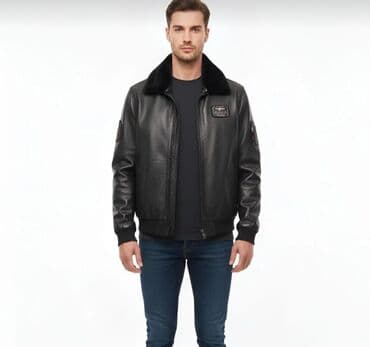 2020 kurtkalar: Temiz natura deri kurtka,teze upakovkada,brend maldi Ölcü (XXL) Dəri — 4