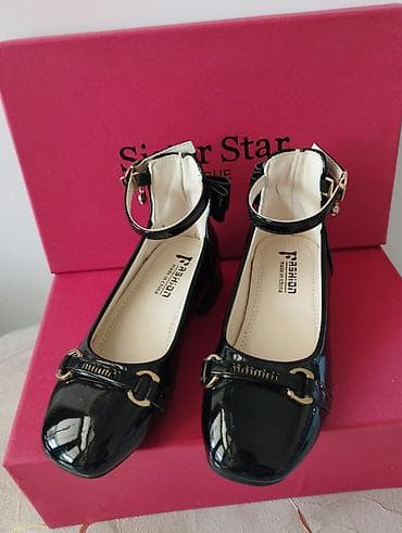 школьные туфли: Цвет - Черный Туфли, Размер: 31, Для девочек — 5