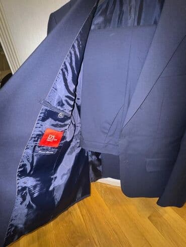 göy rəngli kişi cemperləri: Kişi kostyum dəsti - Rəng: tünd göy (navy) - Dəst: 2 parça – pencək — 2