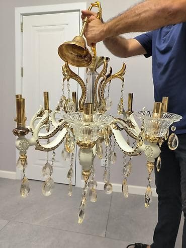 samdan: Çılçıraq, 8 lampa, Keramika — 3