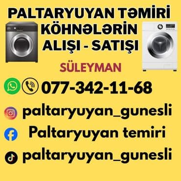 мастер стиральных машин: Paltaryuyan maşınların təmiri, köhnə paltaryuyanların alışı və satışı — 2