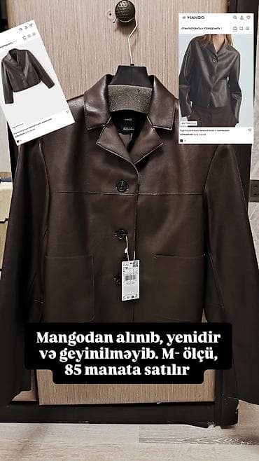 çimərlik geyimi: Dəri kurtka, Mango, M — 1