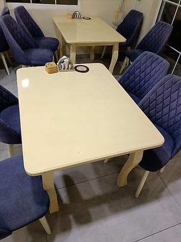 hamam üçün: Stullar ilə, Düz masa, 4 nəfər — 3