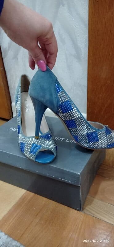 Tuflilər, Ölçü: 36.5, rəng - Mavi, Yeni