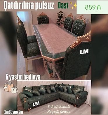 metbex divan desti: Yeni, Künc divan, Qonaq otağı üçün, Açılmayan — 1