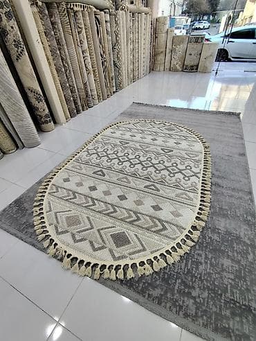 Декор и интерьер: Boho tərzində oval xalça - Forma: oval - Rəng palitrası: krem, bej və — 2