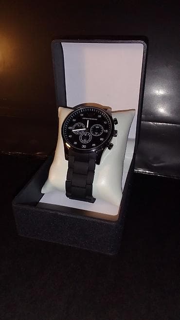 saat tissot: Yeni, Qol saatı, Emporio Armani, rəng - Qara — 1