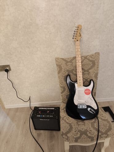 Elektron gitara, Fender, 6 sim, İşlənmiş, Ünvandan götürmə, Ödənişli çatdırılma