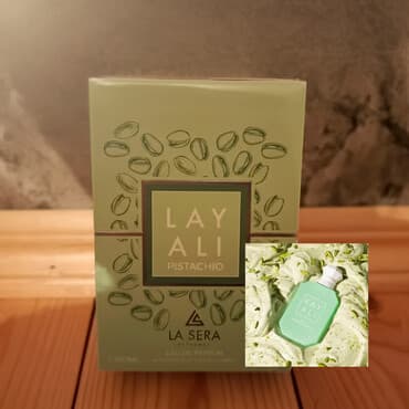 LA SERA brendindən 100 ml Eau de Parfum ətirləri 1) Layali Pistachio