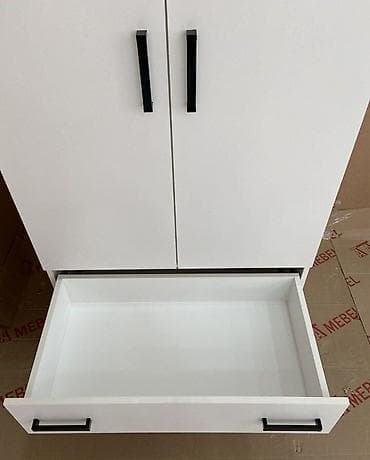 paltar işkafı: Yeni, 2 qapılı, Siyirməli, Ağ, Digər material, Açılan, Düz dolab — 4