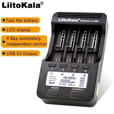 akumulator zaryadka aparati: Liitokala Lii-500 18650 Li-Ion, AA, AAA Ni-MH, Ni-CD 4 Channels Smart — 1