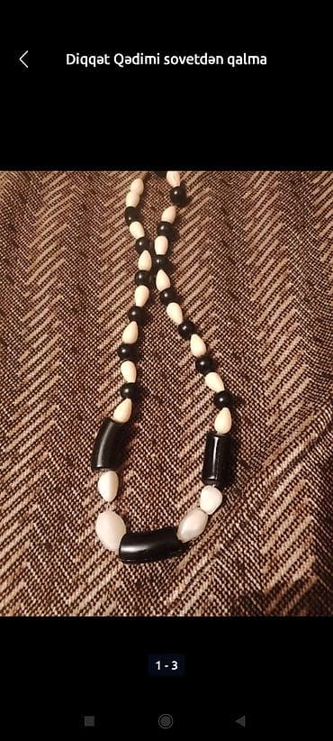 original canta: Diqqət Qədimi sovetdən qalma muncuqlardan boyunbağı.Cox incə və qeşəng — 1