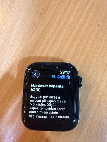 Apple watch SE 3 44mm. pil 100 ideal vəziyyətdə. Alınan gündən ekran — 4