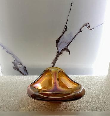 denge qabı: Üç bölməli dekorativ qab - Material: qalın, əl üfürməsi texnikasını — 4