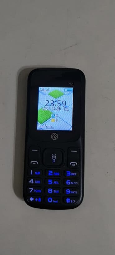 Видеоигры и приставки: Sadə düyməli mobil telefon – model T9 - Rəng: qara, kompakt korpus - — 4