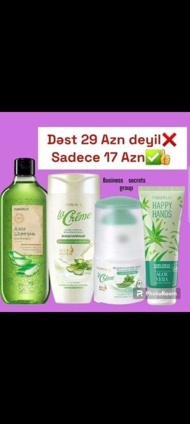 zerif cay detox: 380 ml Aloylu Şampun 250 ml Krem Tərkibli Aloylu Duş Geli 70 ml Əl — 1