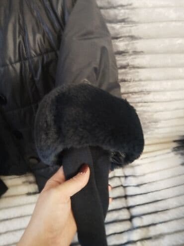 Аксессуары: Qadın qış gödəkçəsi – qara rəng - Parıltılı, suya davamlı üst material — 2