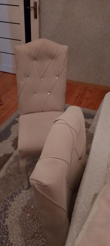 kristal yem: Qonaq otağı üçün, Oval masa, 6 stul — 2