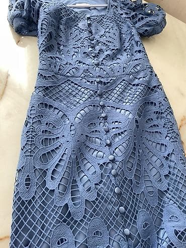 first class form tea: Kokteyl donu, Midi, Mavi, L — 1