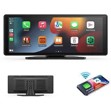 android tv boxlar: Avtomobil üçün android monitor– simsiz Apple CarPlay və Android Auto — 2