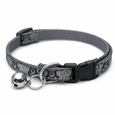 pişim: Pişiklər üçün naxışlı, zınqırov olan tənzimlənən yaxalıq - Material — 9