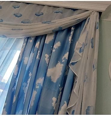 xalca uzerinde sekil: İşlənmiş, Tül, rəng - Mavi, Ünvandan götürmə — 1