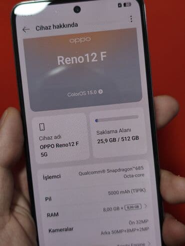 oppo a40m: Oppo Reno 12 F 5G, 512 ГБ, цвет - Золотой, Гарантия — 6