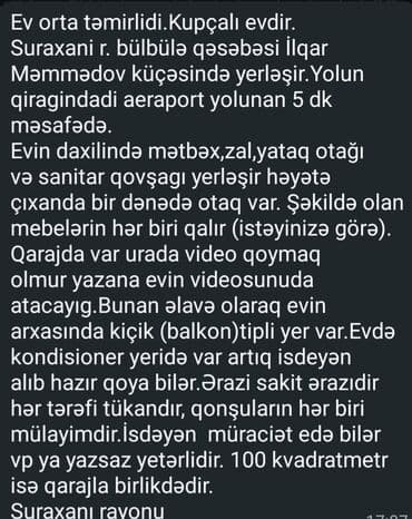 agdasda tecili satilan evler: Satılır/icarəyə verilir: həyət evi və ayrıca qaraj/ustaxana sahəsi — 11