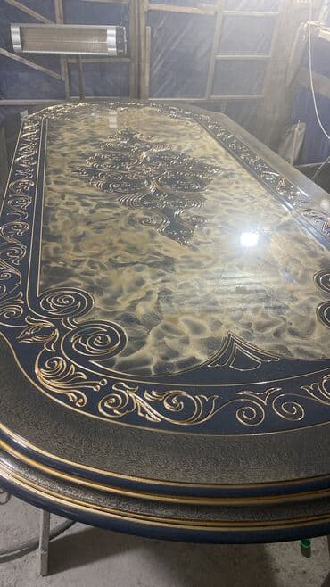 бильярдный стол купить в оше: Qonaq masası, Yeni, Açılmayan, MDF, Oval masa — 1
