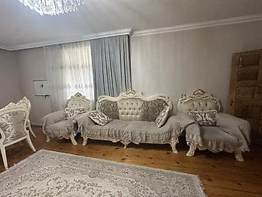 divan və kreslo: Klassik üslubda tam mebel dəsti - Yataq otağı: başlığı kapitonajlı — 7