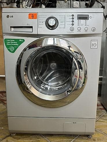 LG önyükləməli paltaryuyan maşın - Yük tutumu: 8 kq - Rəng: gümüşü