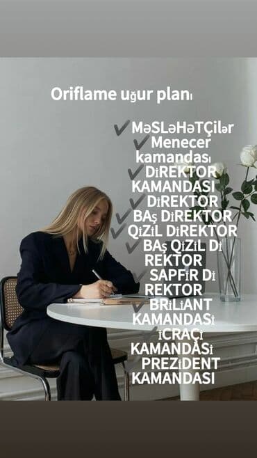 market satıcı: Oriflame şirkəti menecerlərə qazanmaq üçün geniş imkanlar təqdim edir — 3