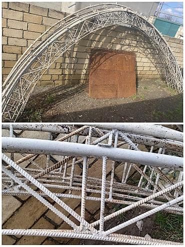 Metal tağ konstruksiyası – möhkəm armaturdan hazırlanmış, üçbucaqvari lalafo.az -da Metal tağ konstruksiyası – möhkəm armaturdan hazırlanmış, üçbucaqvari