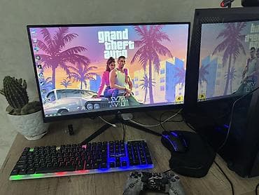 Oyun və gündəlik istifadə üçün hazır masaüstü kompüter seti yeni