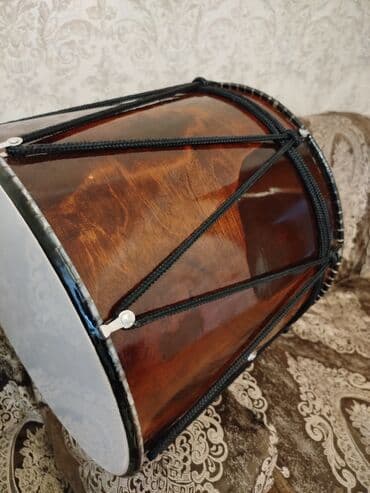 nerd taxta sekilleri: Balaban (nağara) tipli ikitərəfli davul - Korpus: cilalanmış ağac — 2