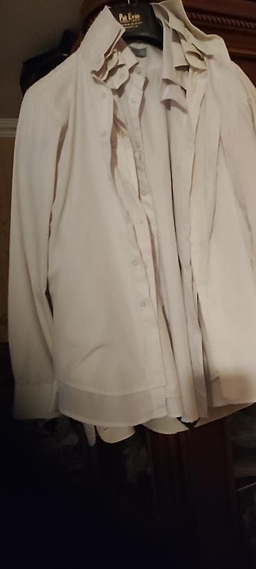 ağ koynek: Köynək, Kiğılı, L, rəng - Ağ — 3